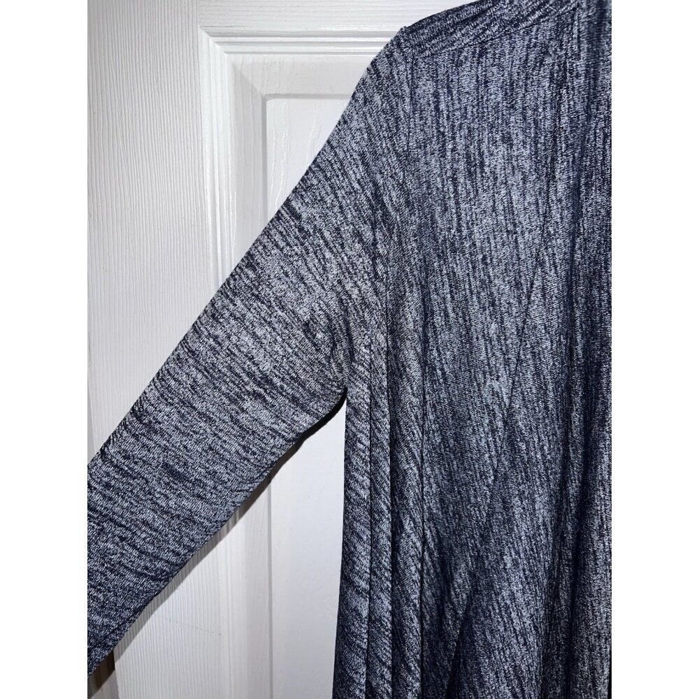 NWT BANANA REPUBLIC Womens Heather Blue Stretch Hankerchief Open Sweater Sz S - Picture 4 of 10